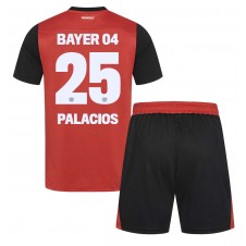 Bayer Leverkusen Exequiel Palacios #25 Hjemmedraktsett Barn 2024-25 Kortermet (+ korte bukser)